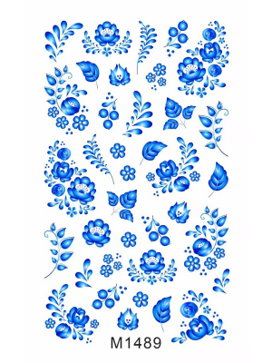 Слайдер Mezze набор Гжель из каталога Слайдеры MEZZE Наборы 8 шт, в интернет-магазине BPW.style